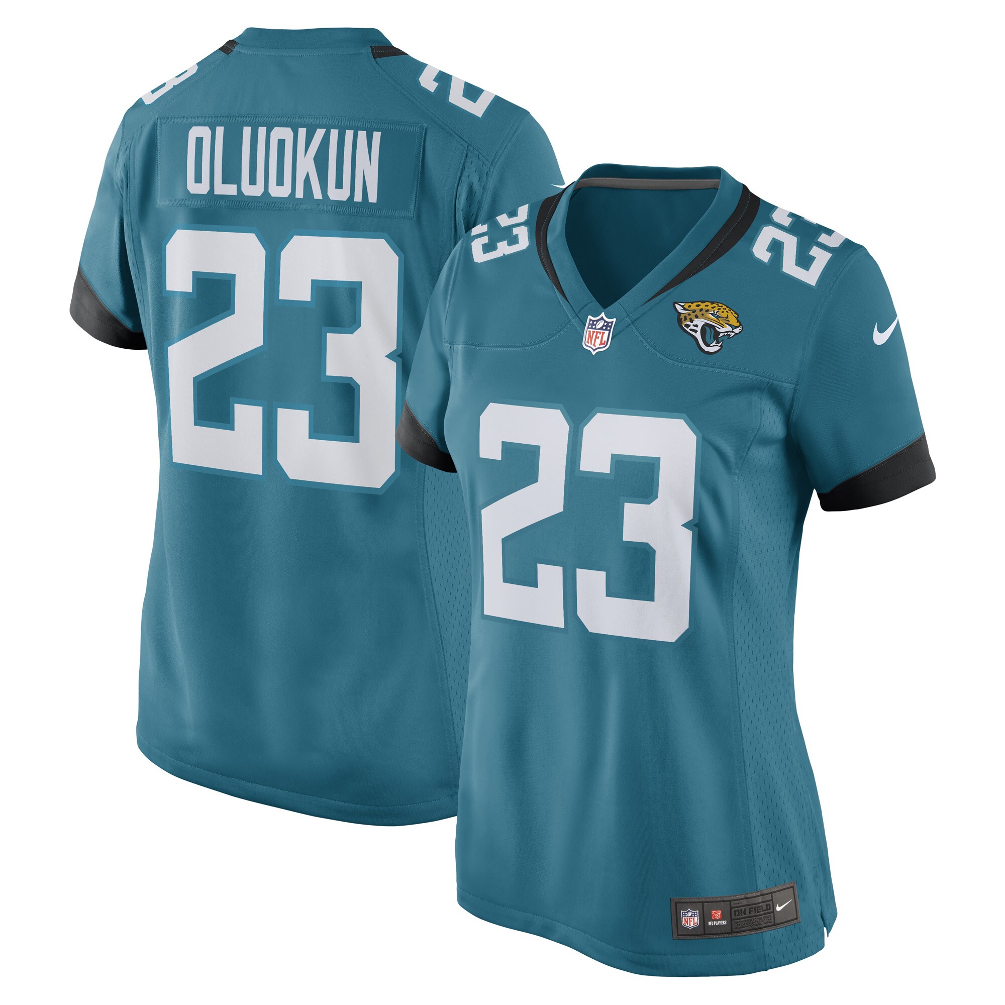 Foyesade Oluokun Jacksonville Jaguars Women's Game Player Jersey - Teal - US Jersey Mall