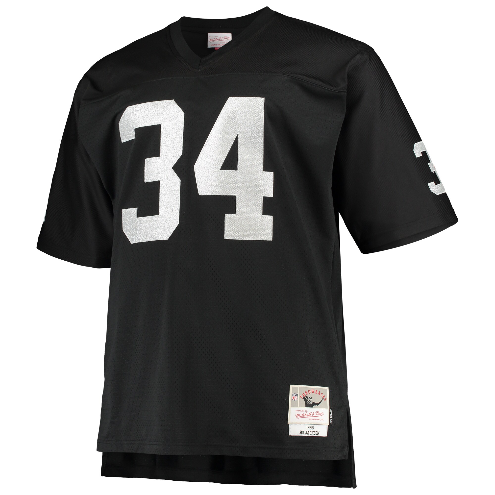 Bo Jackson Las Vegas Raiders Mitchell & Ness Big & Tall 1988 Retired Player Replica Jersey - Black - US Jersey Mall
