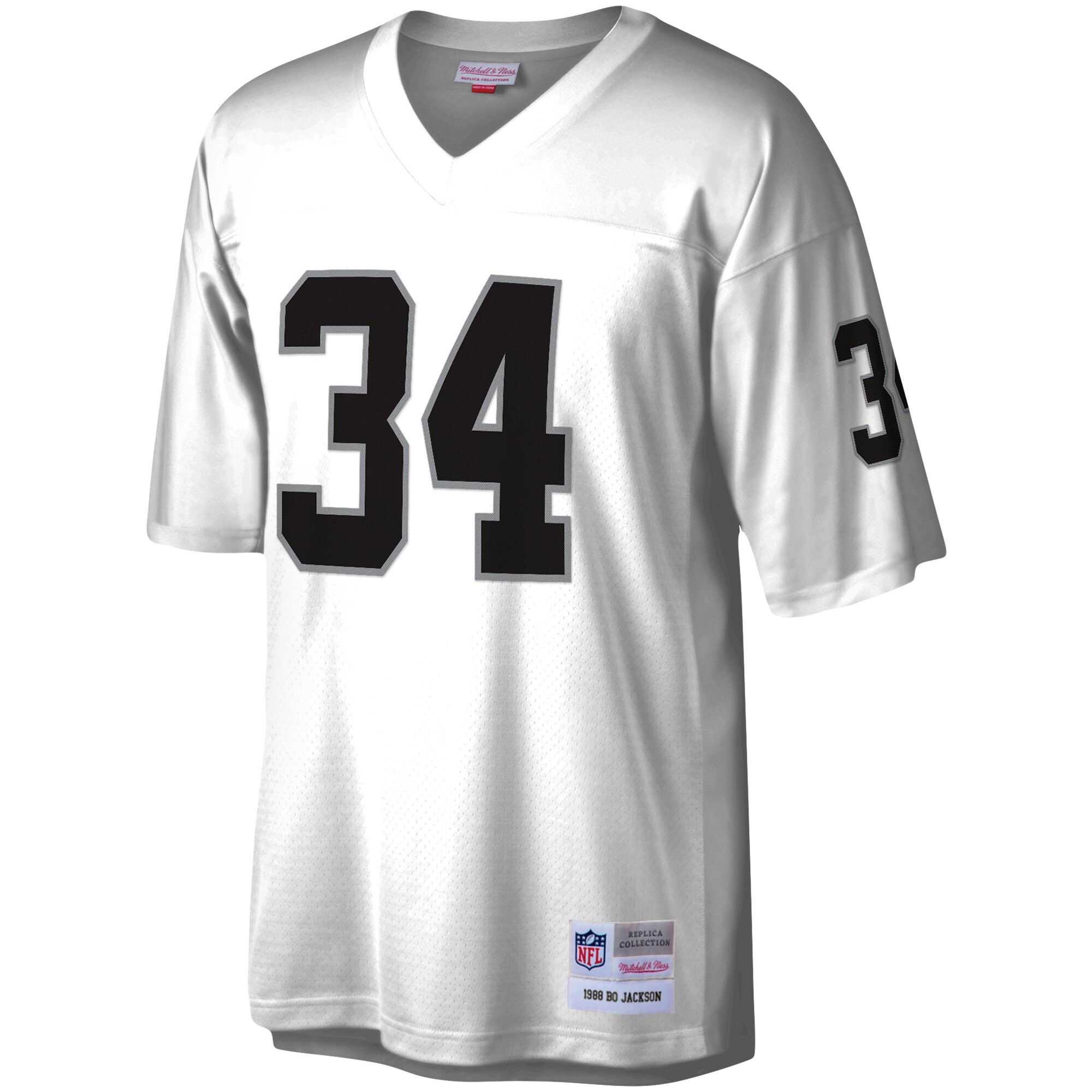 Bo Jackson Las Vegas Raiders Mitchell & Ness Legacy Replica Jersey - White - US Jersey Mall