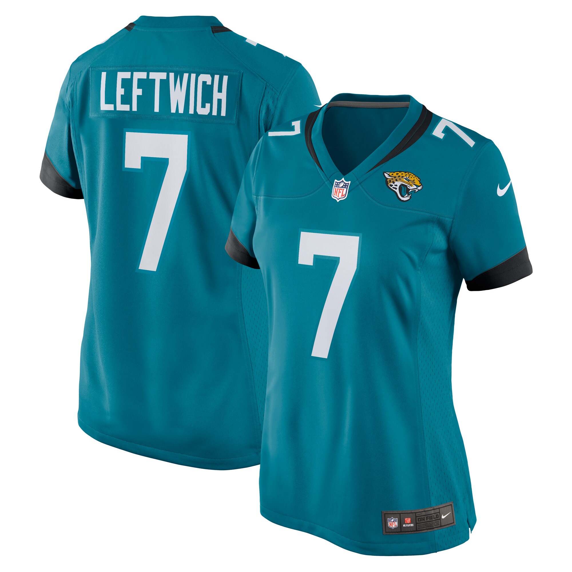 Byron Leftwich Jacksonville Jaguars Women's Retired Player Game Jersey - Teal - US Jersey Mall
