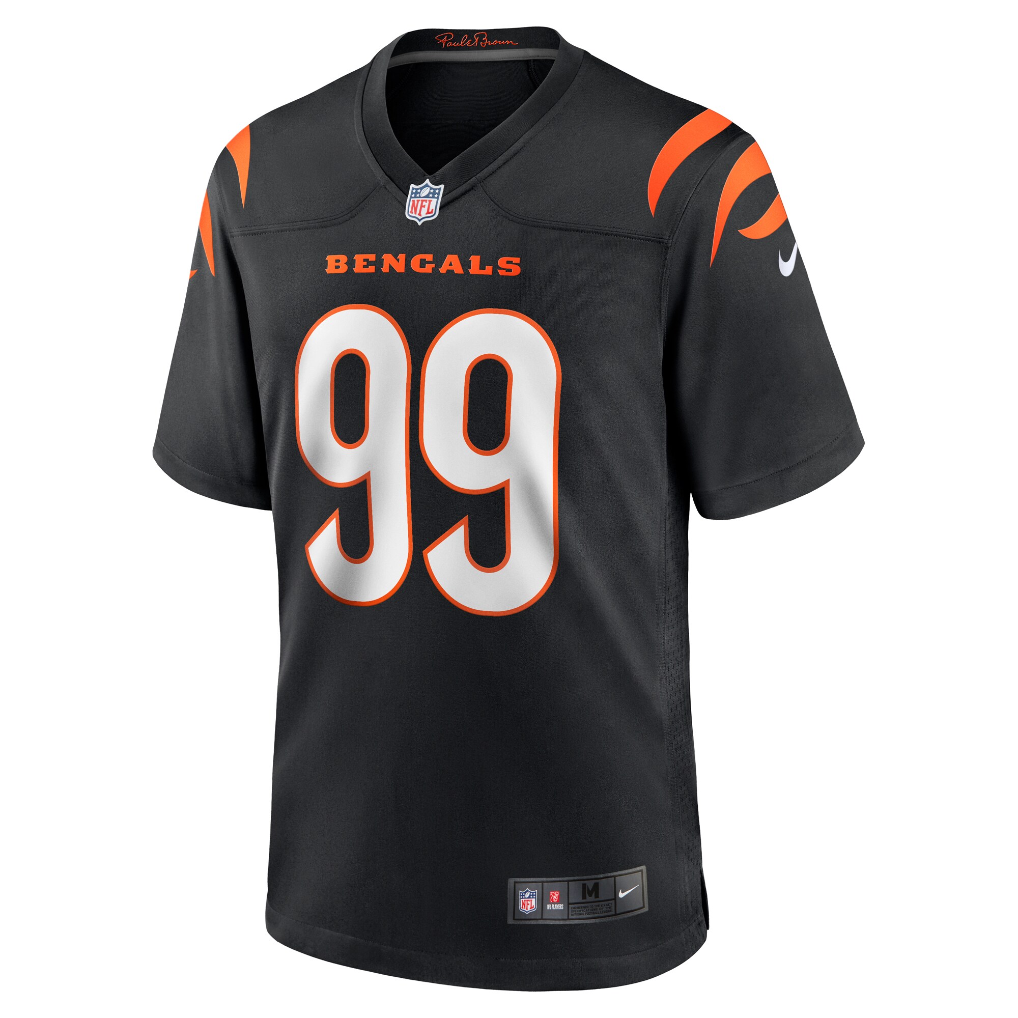 Myles Murphy Cincinnati Bengals 2023 NFL Draft First Round Pick Game Jersey - Black - US Jersey Mall