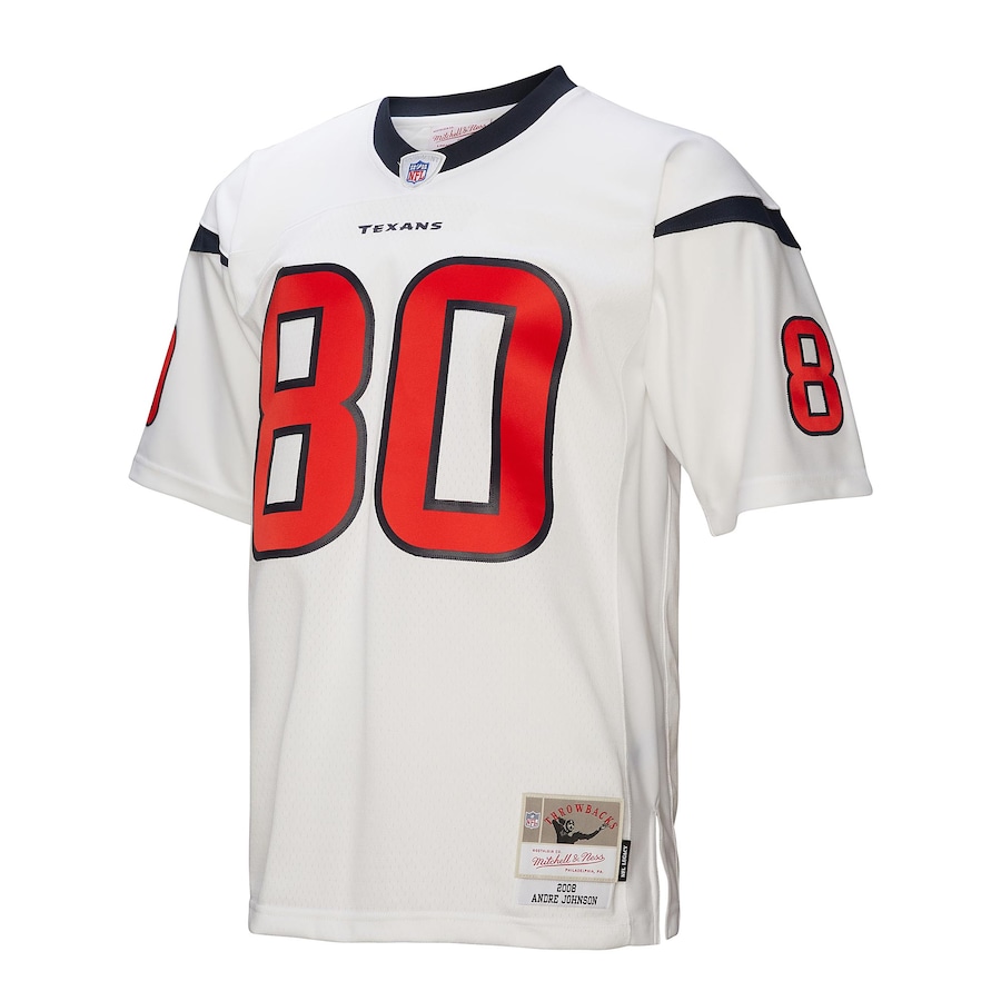 Men's Houston Texans Andre Johnson Mitchell & Ness White Legacy Replica Jersey - US Jersey Mall