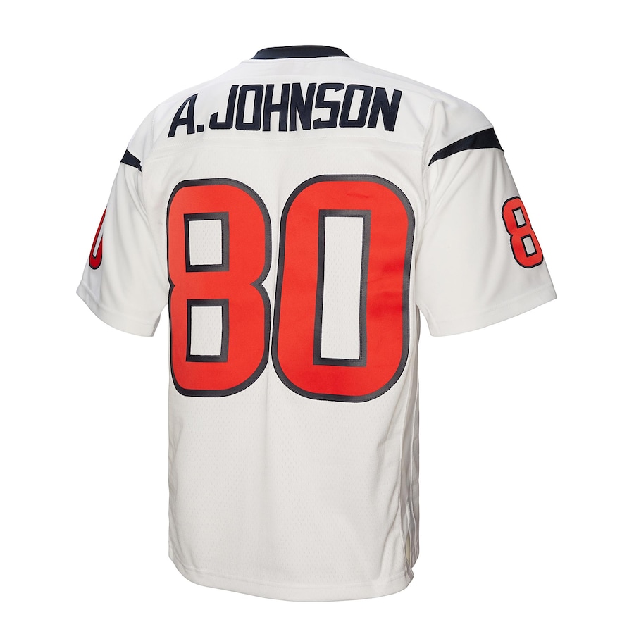 Men's Houston Texans Andre Johnson Mitchell & Ness White Legacy Replica Jersey - US Jersey Mall