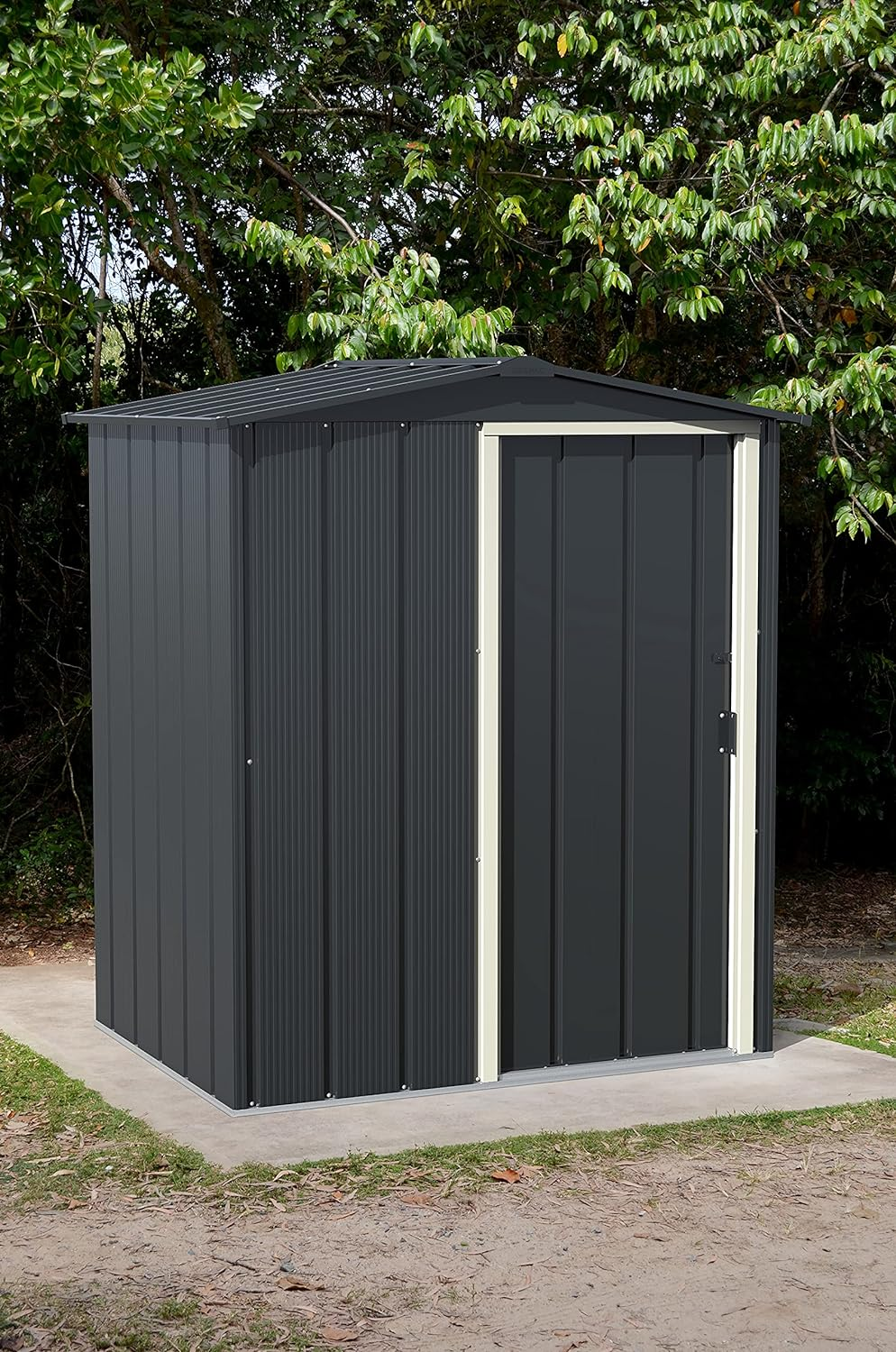 Duramax Eco X Hot Dipped Galvanized Metal Garden Shed Tool Storage Shed Anthracite