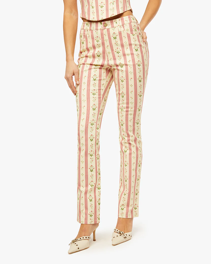 Mid Rise Ankle Flare Pant