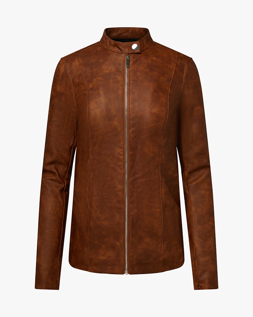 Vegan Leather Moto Jacket