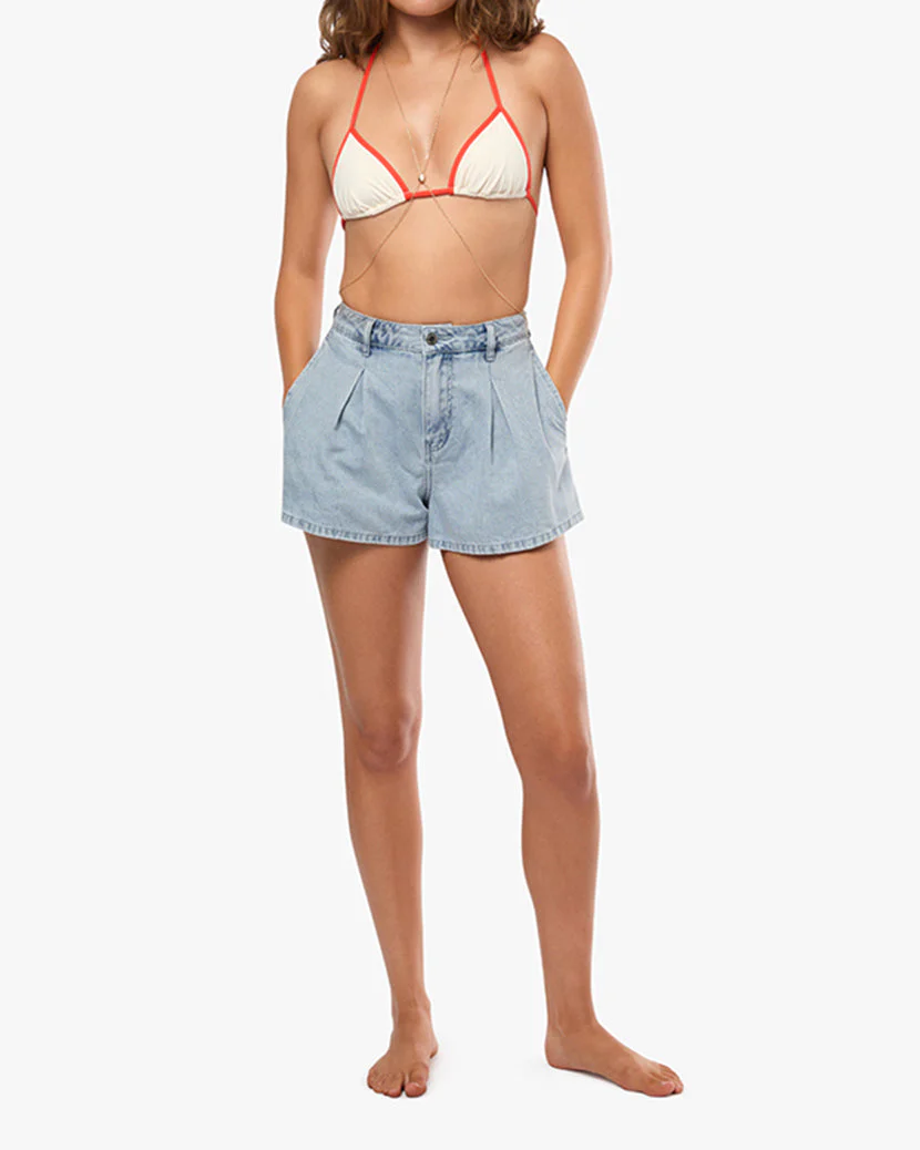 Pleated Wide Leg Short