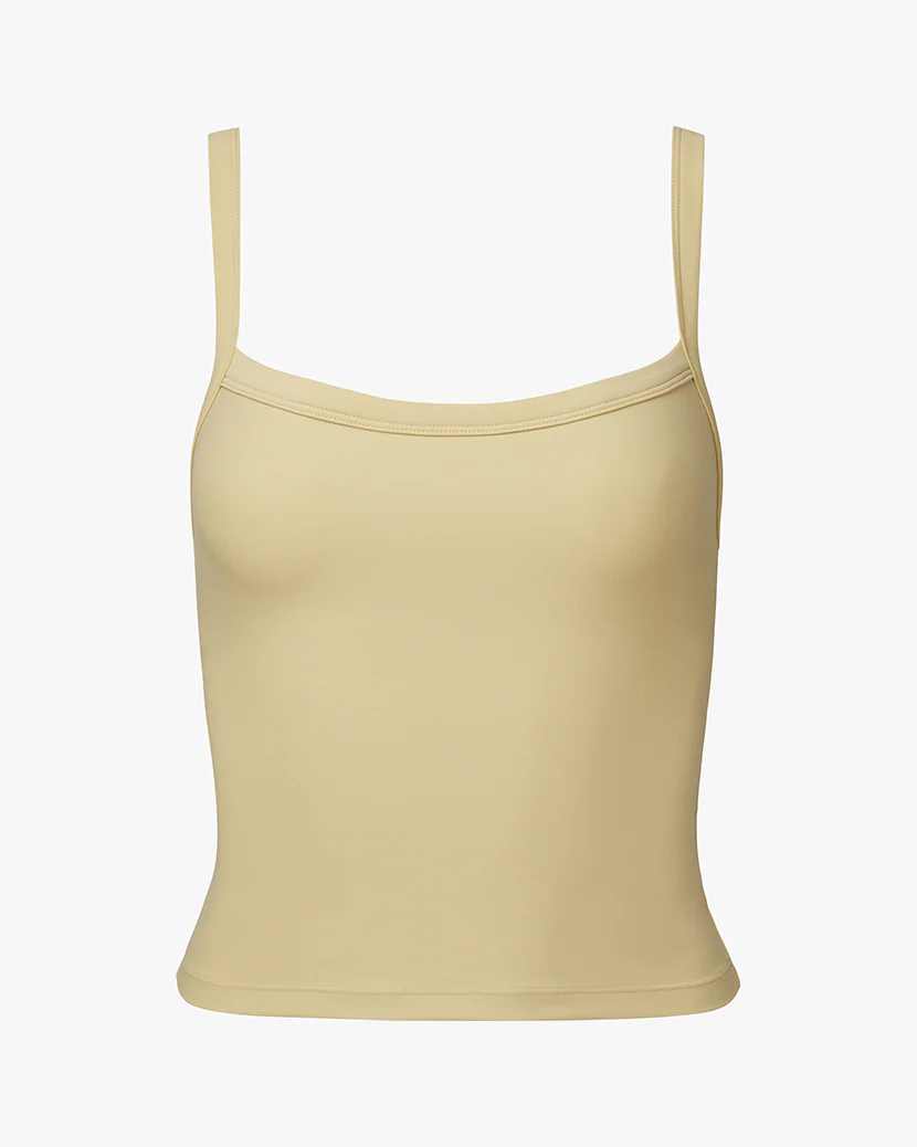 Wide Strap Scoop Tank