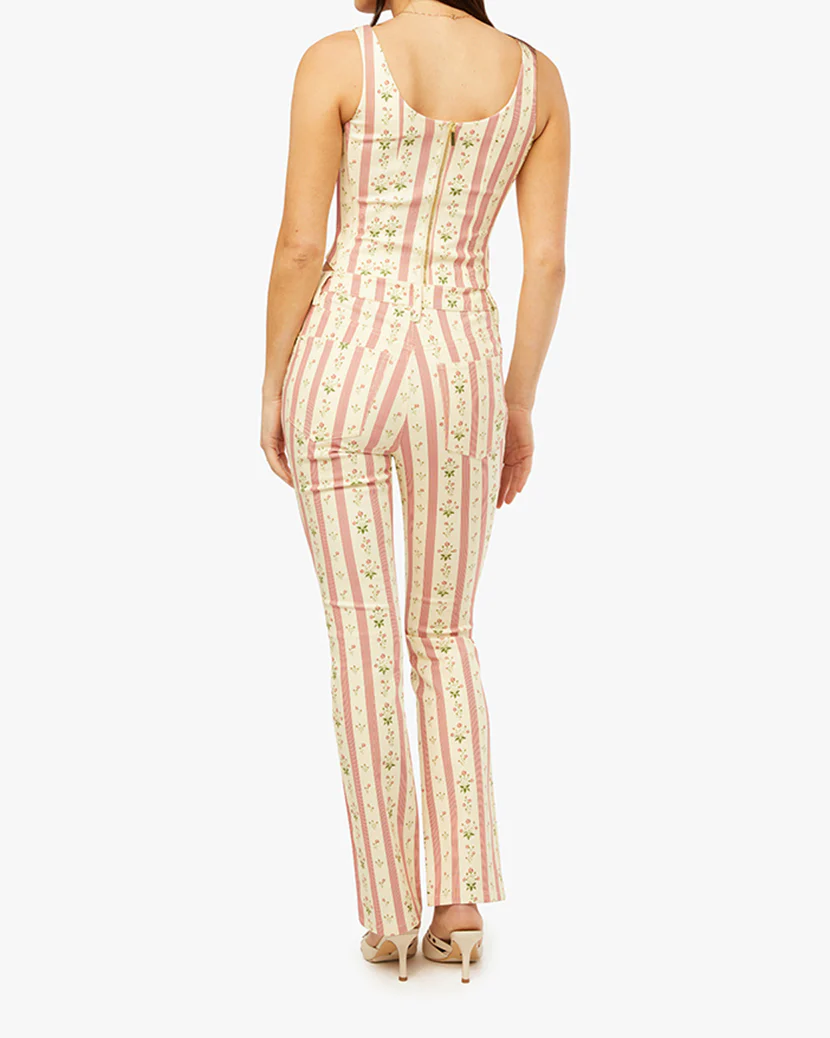 Mid Rise Ankle Flare Pant