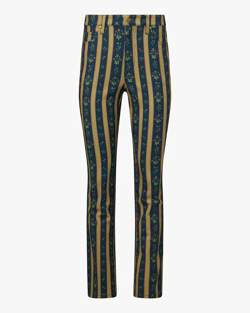 Mid Rise Ankle Flare Pant