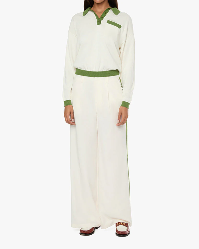 Oversized Long Sleeve Polo