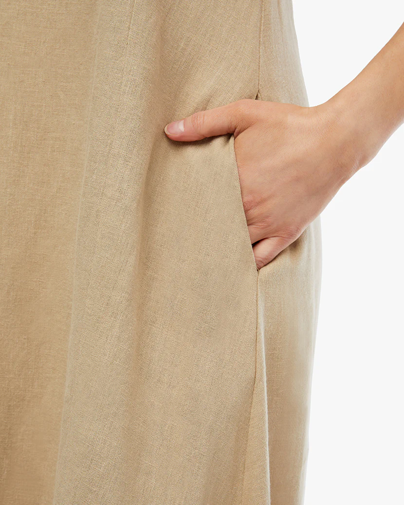 A-line Strapless Midi Dress