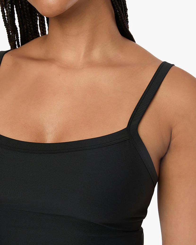 Wide Strap Scoop Tank