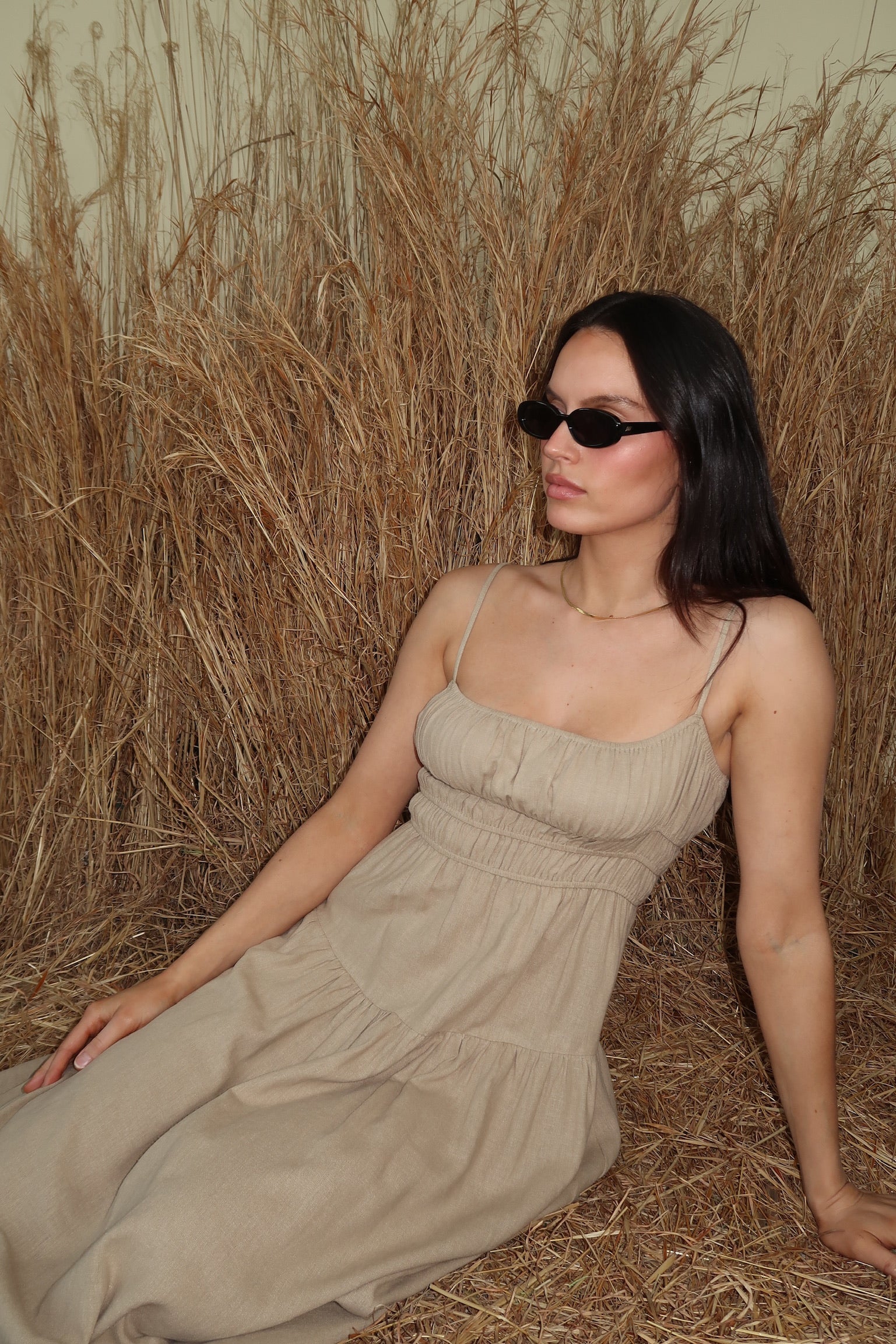 Scrunchie Midi Dress