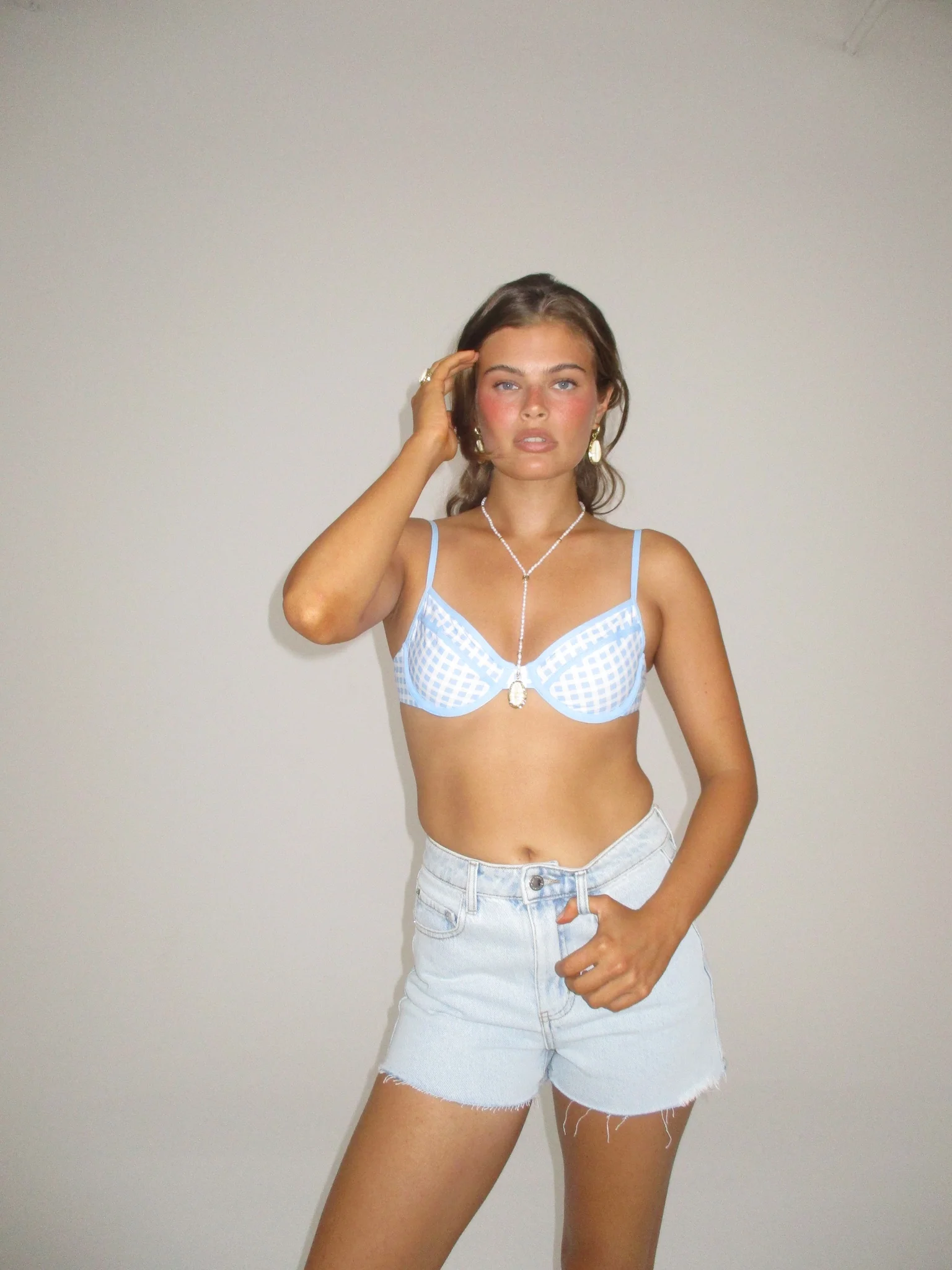 Denim High Rise Short