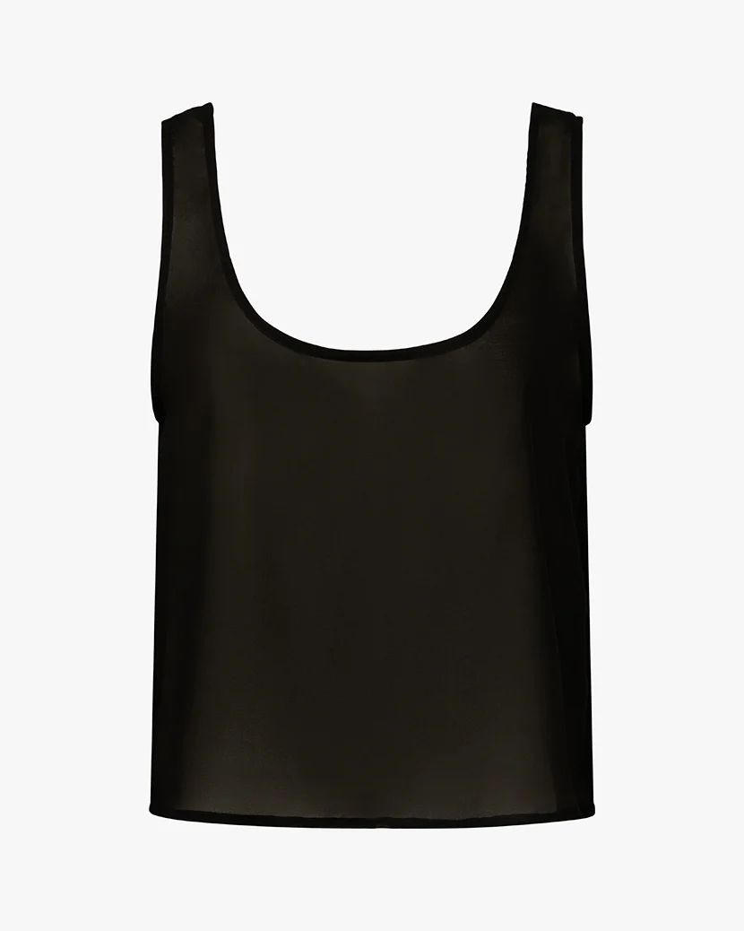 Square Neck Chiffon Tank