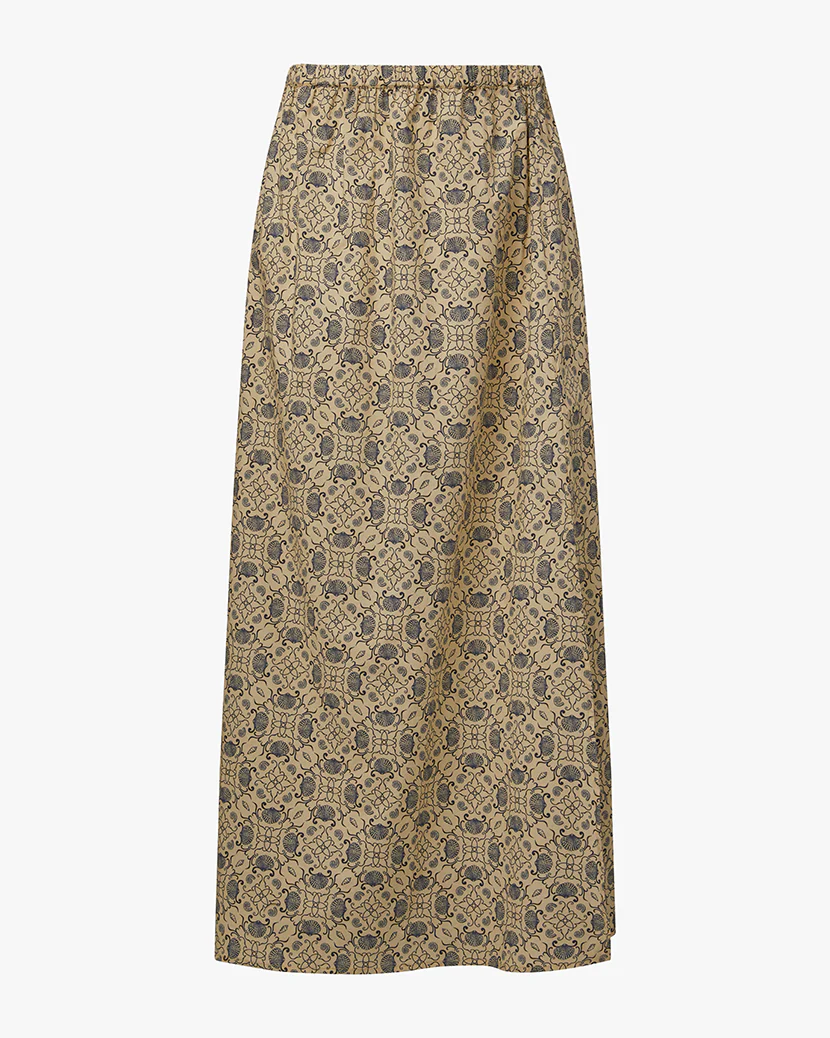 High Rise Bubble Maxi Skirt