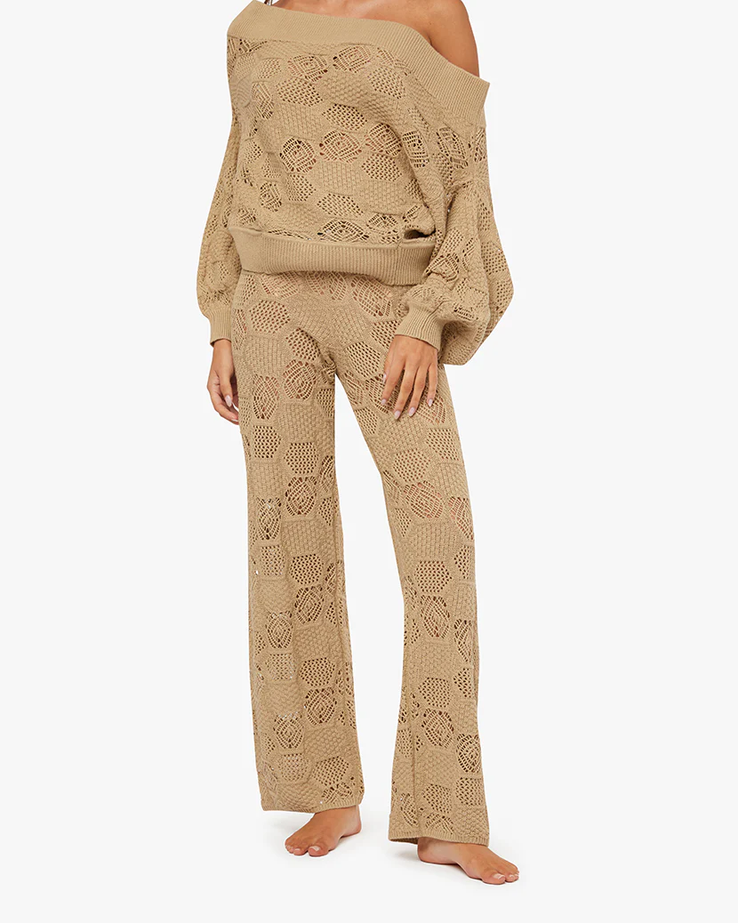 Wide Leg Crochet Pants