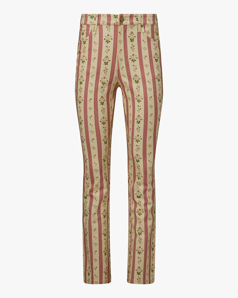 Mid Rise Ankle Flare Pant