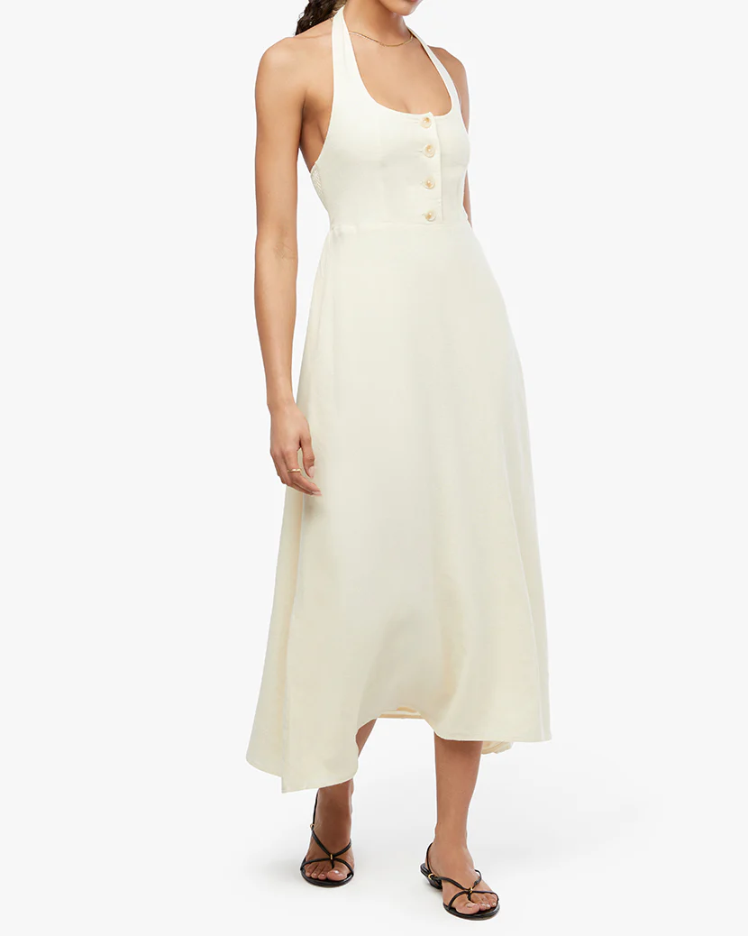 Button Front Maxi Dress