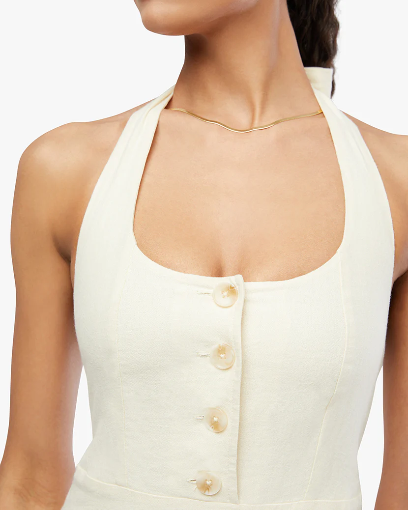 Button Front Maxi Dress