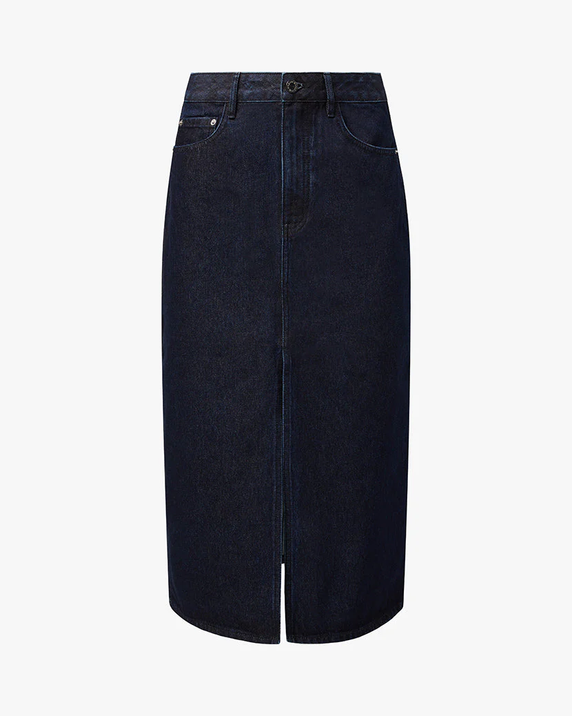 Denim Midi Skirt