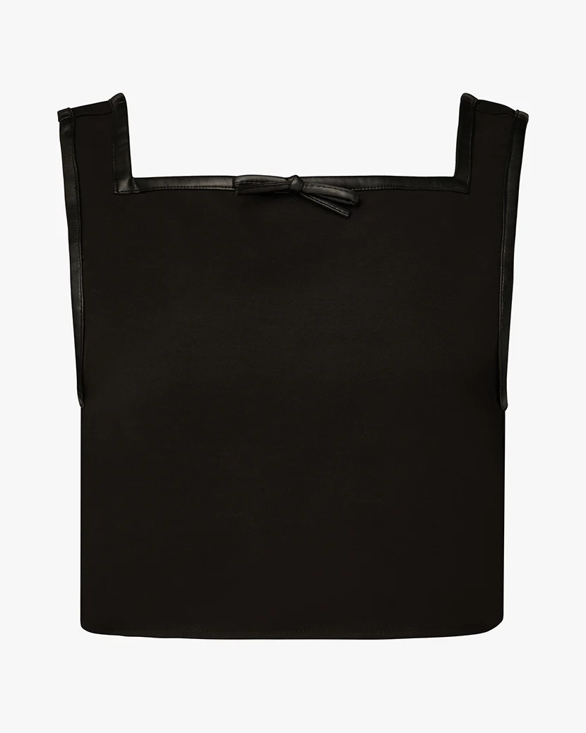 Cropped Square Neck Top