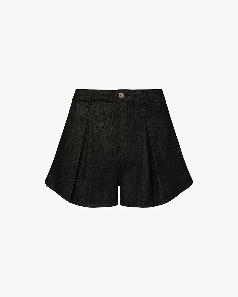 Pleated Wide Leg Short