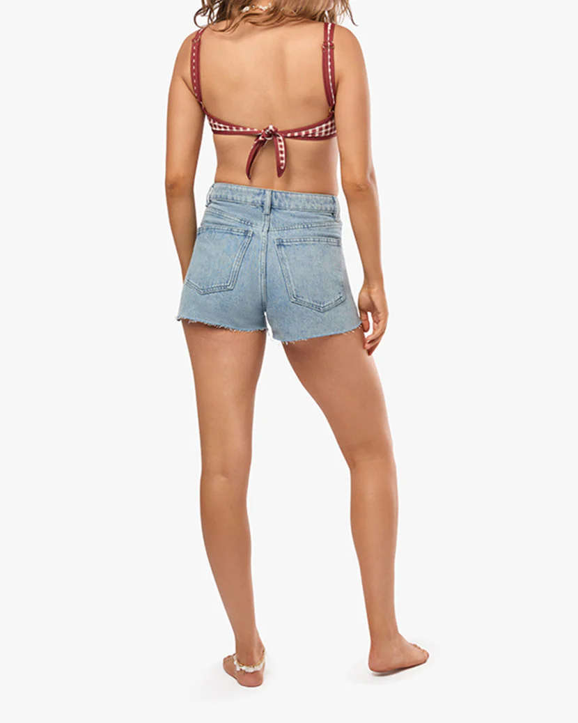 Denim High Rise Short