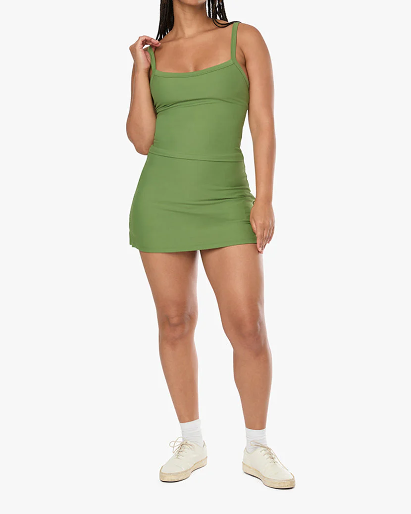 Wide Strap Scoop Tank