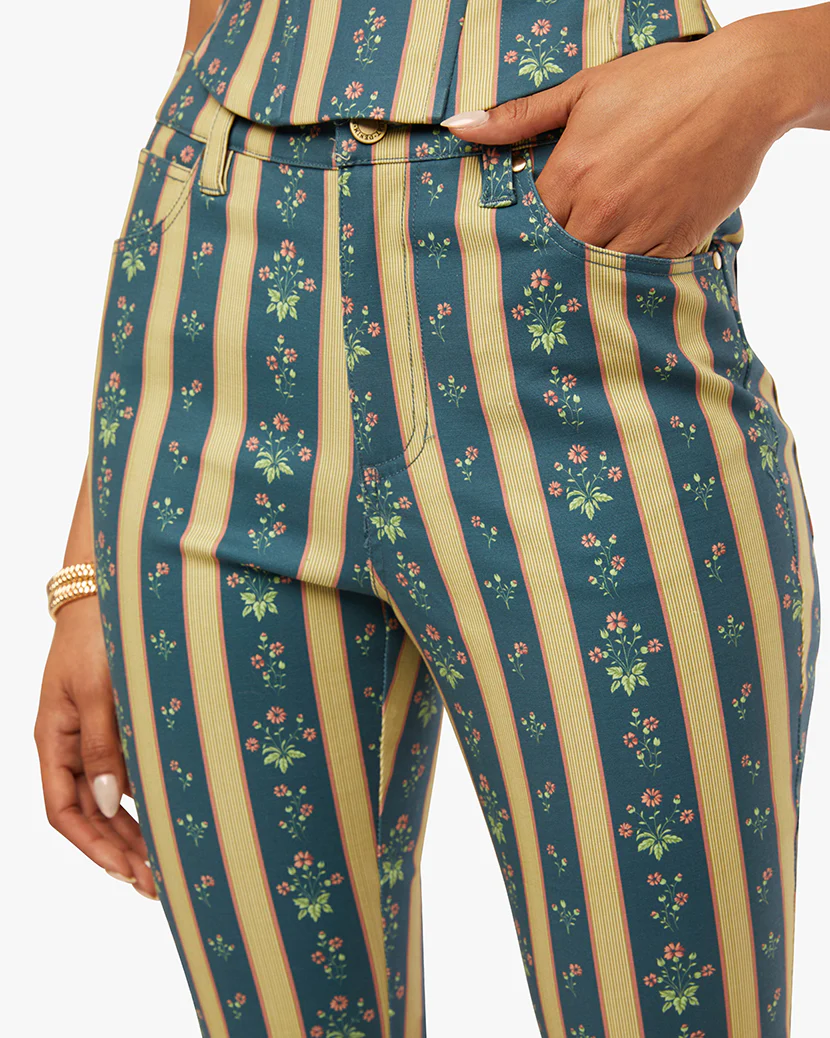 Mid Rise Ankle Flare Pant