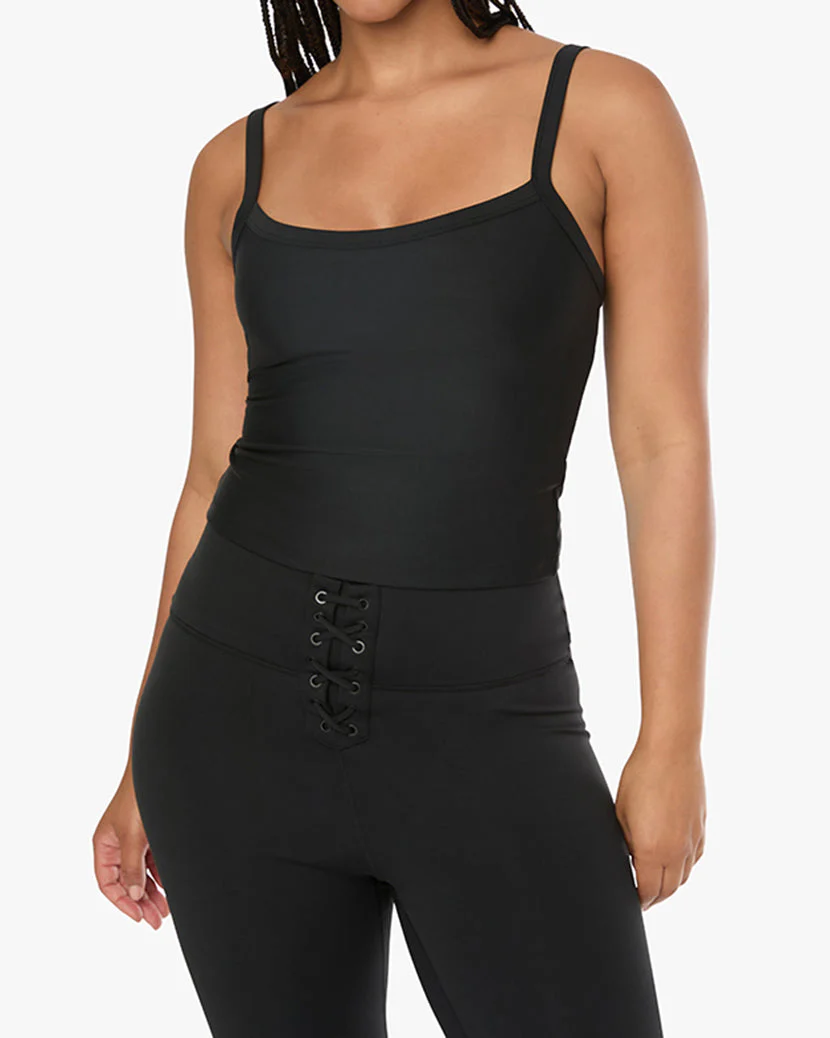 Wide Strap Scoop Tank