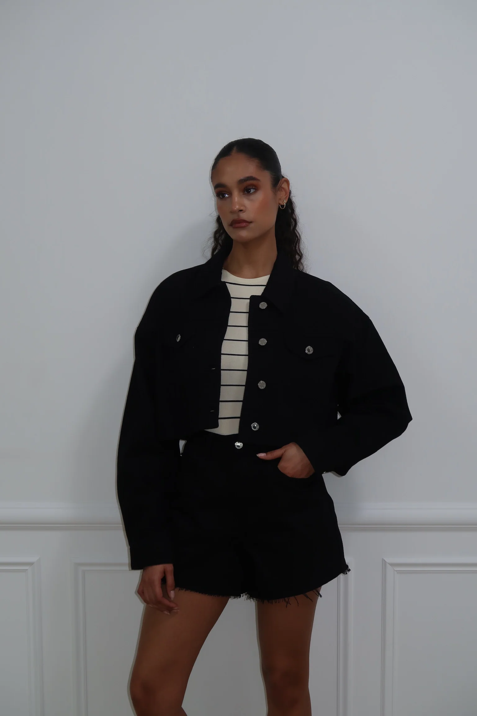 Cropped Denim Jacket