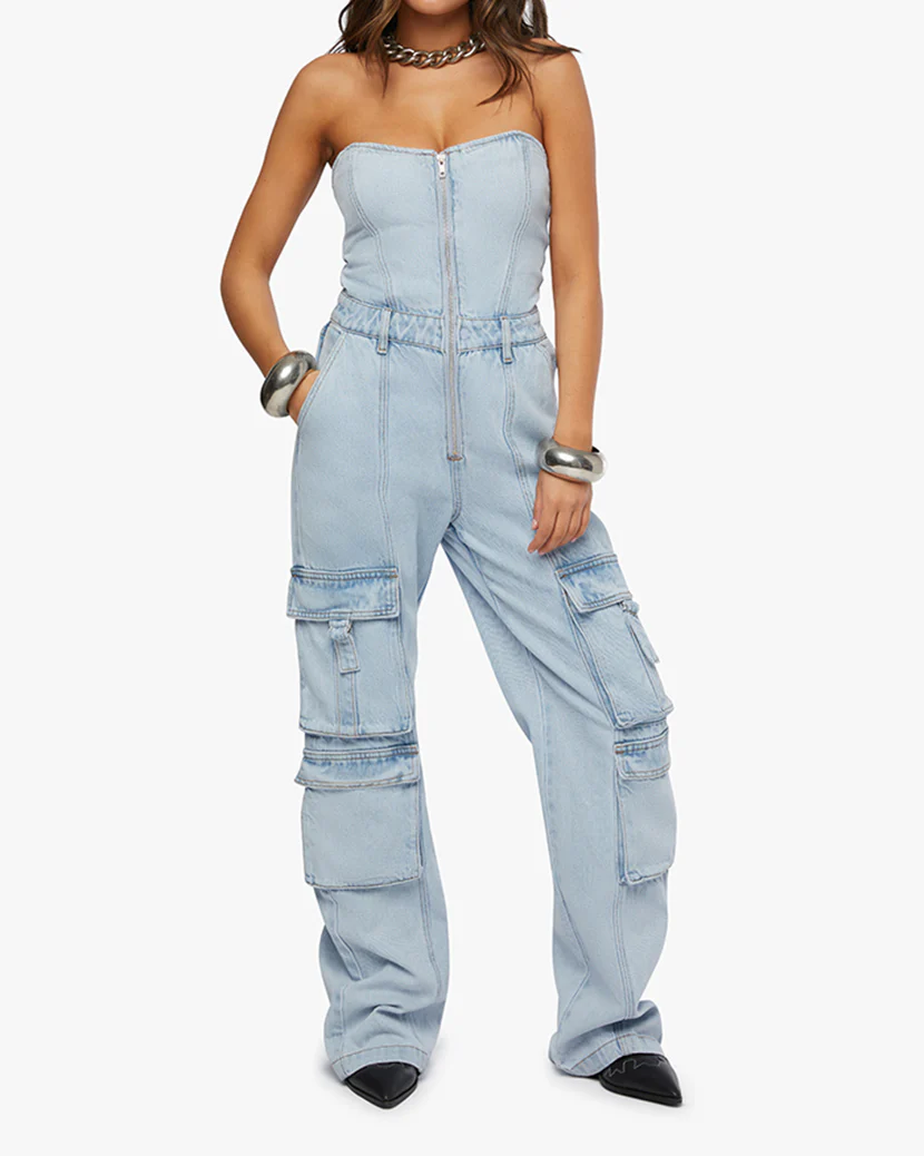 Corset Cargo Jumpsuit