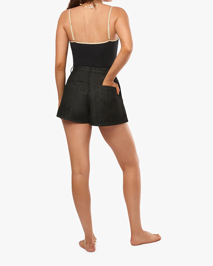 Pleated Wide Leg Short