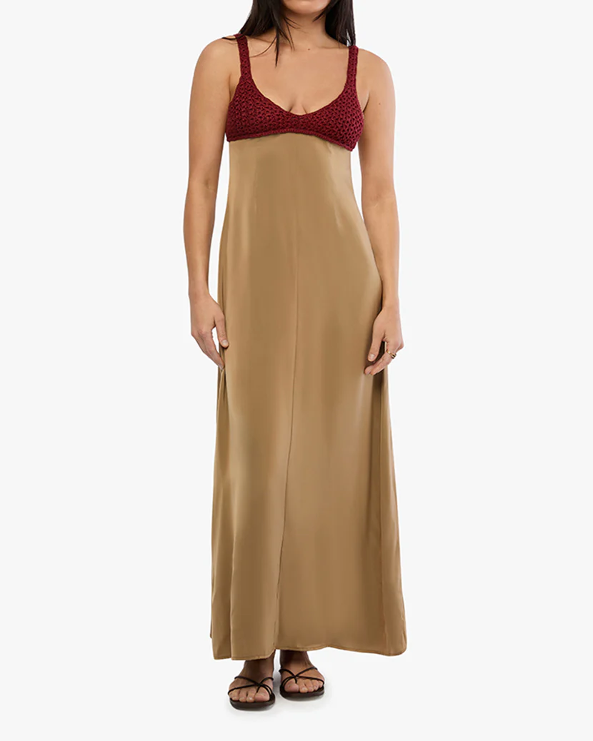 Crochet Top Maxi Dress