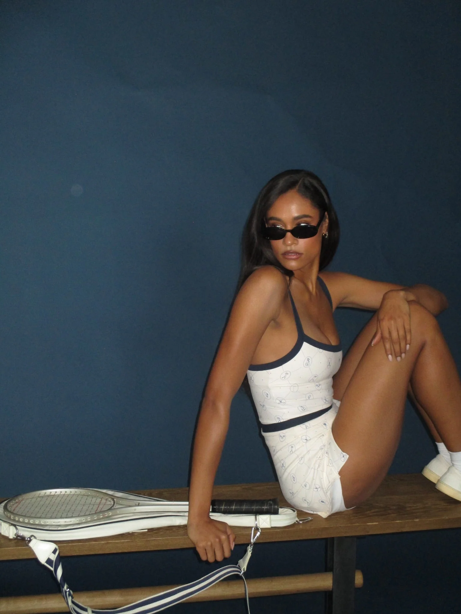 Wide Strap Scoop Tank