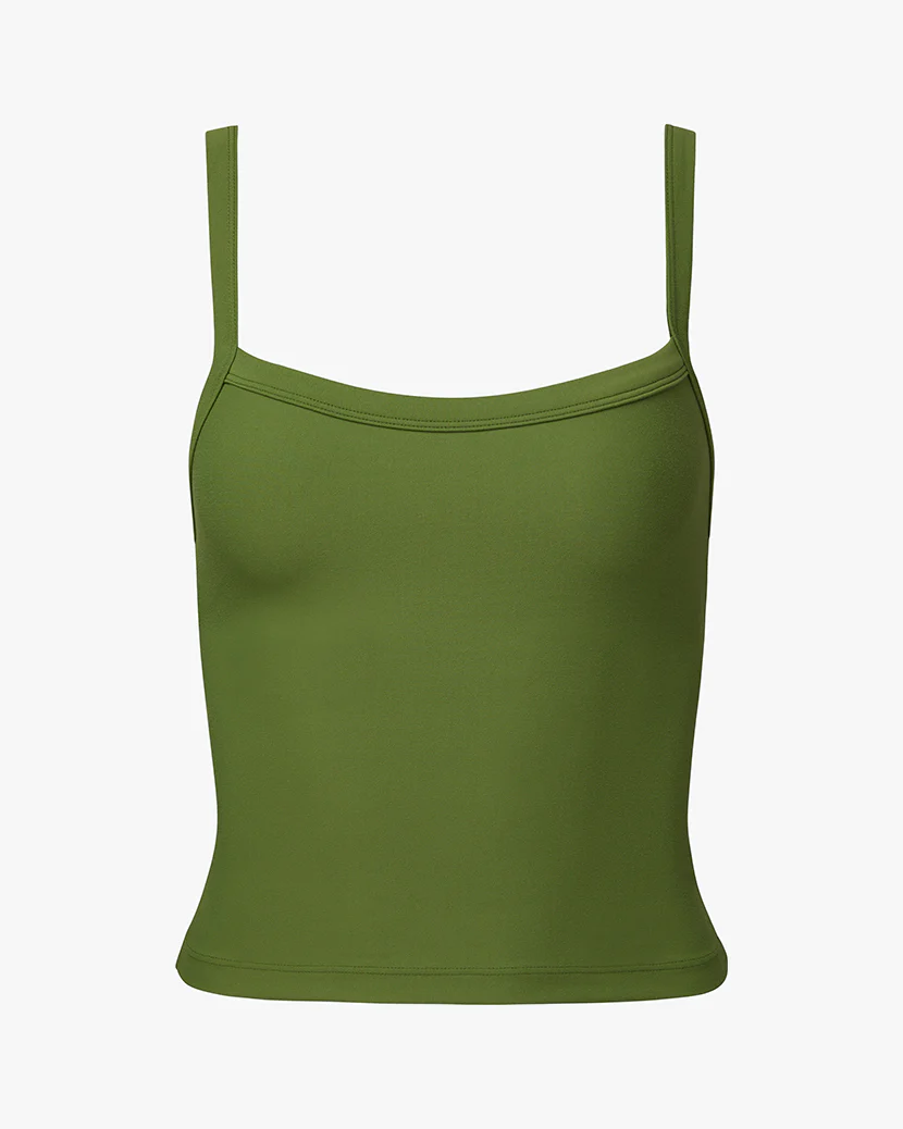 Wide Strap Scoop Tank