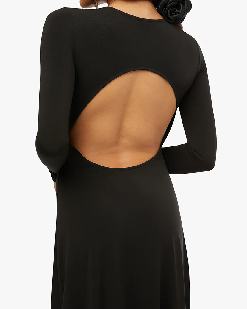 Open Back Midi Dress
