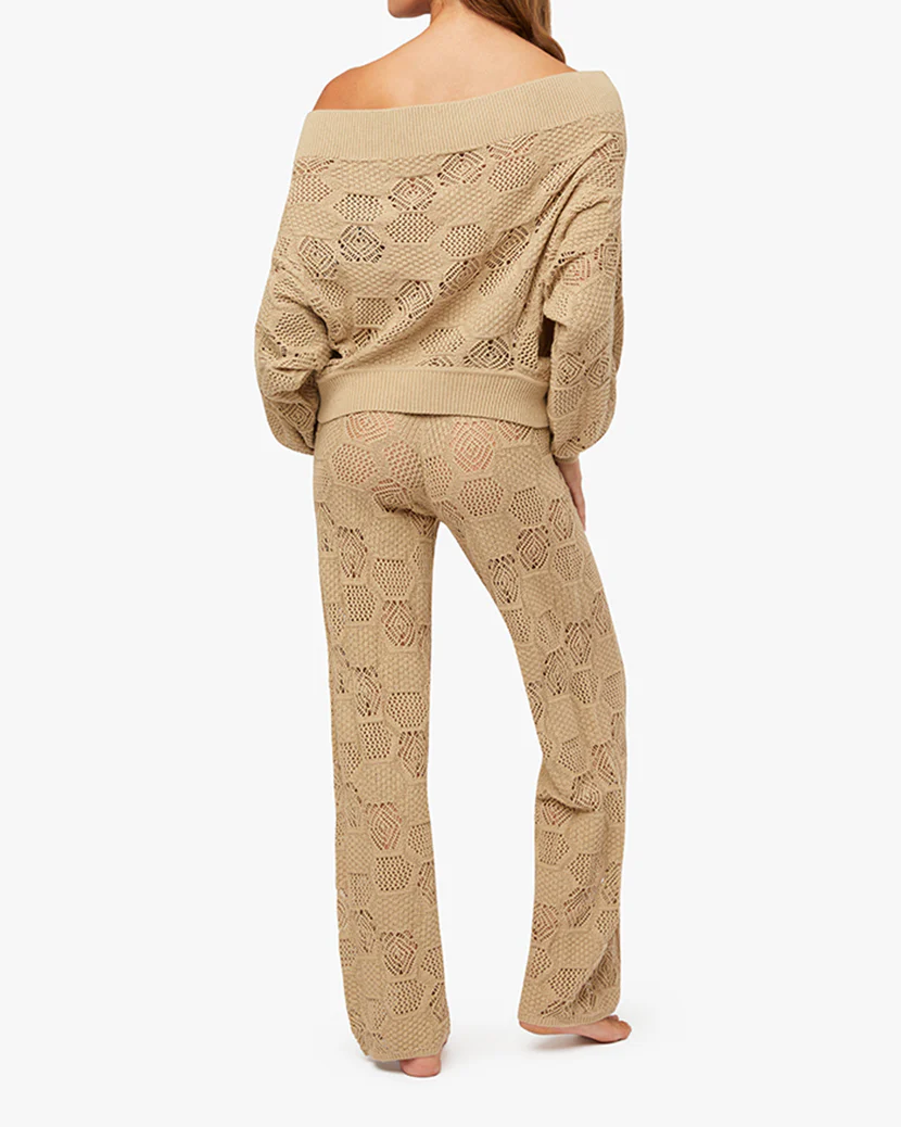 Wide Leg Crochet Pants