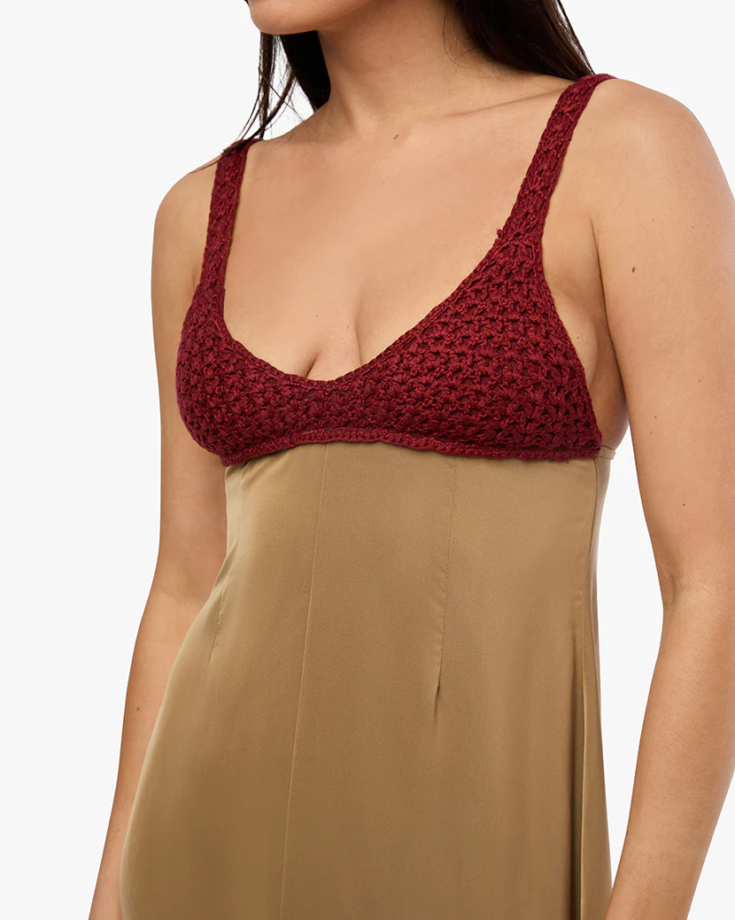 Crochet Top Maxi Dress