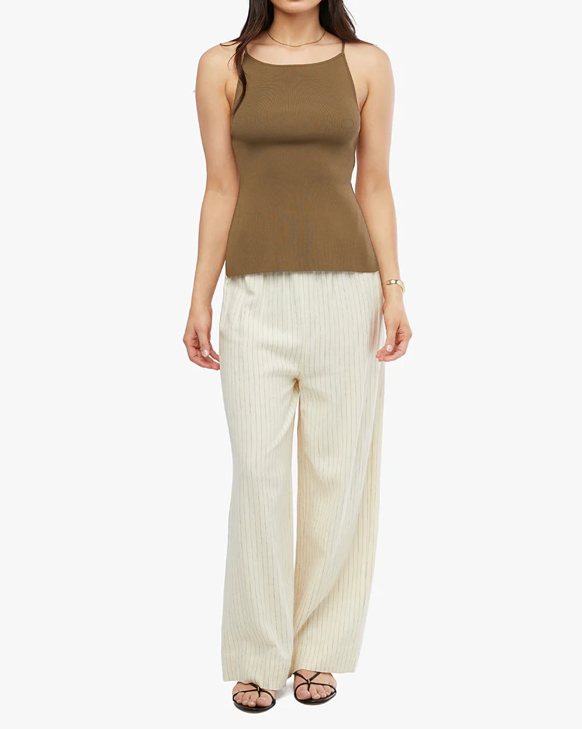 High Straight Neck Top