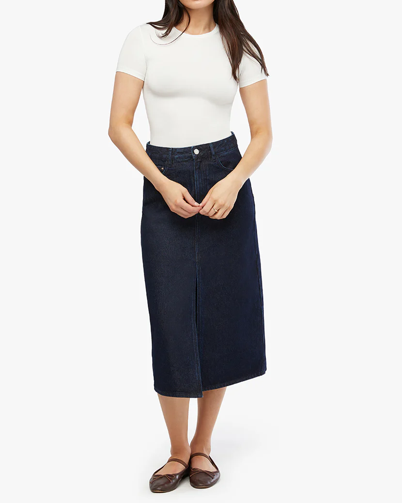 Fitted Crew Neck Top