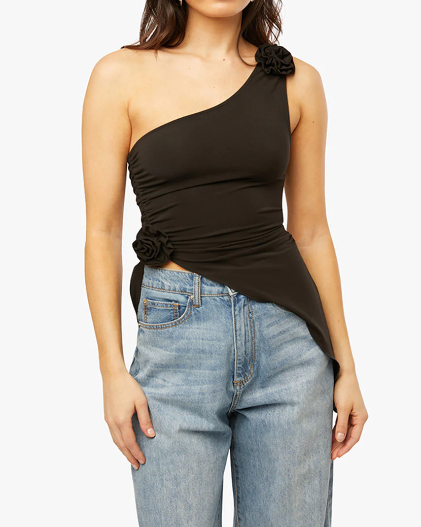 Asymmetrical Rose Top