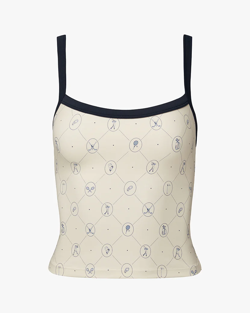 Wide Strap Scoop Tank