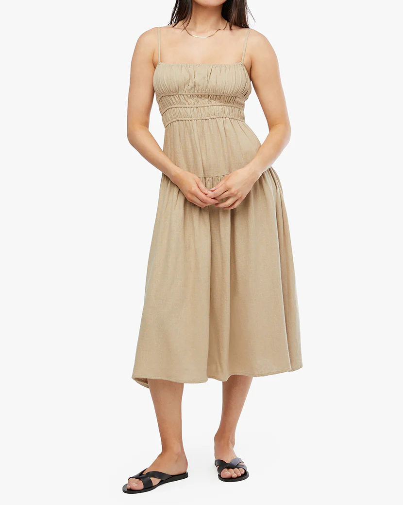 Scrunchie Midi Dress