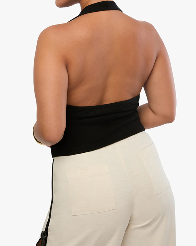 Scoop Neck Halter Tank