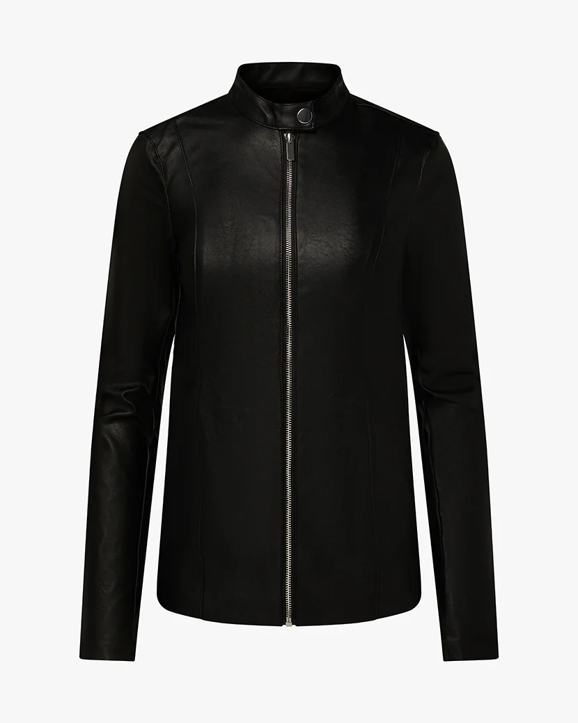 Vegan Leather Moto Jacket