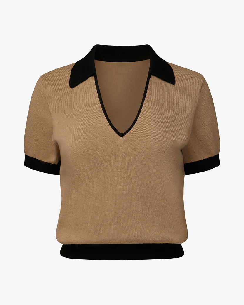 V-neck Polo Tee