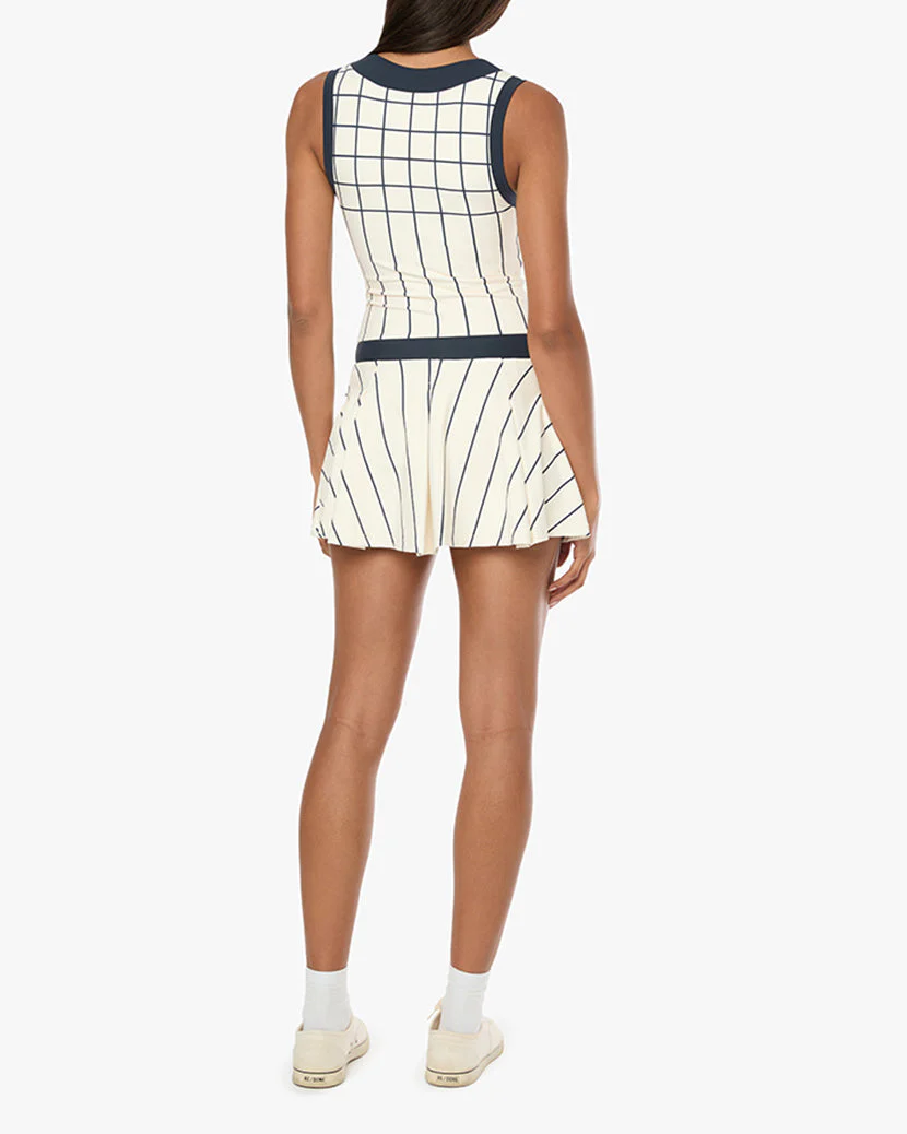 V-neck Pleated Dress